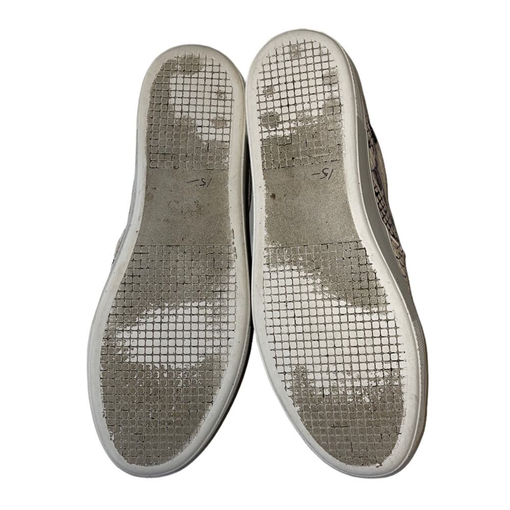 Steve Madden Gills Slip On Platform Snakeskin Beige Sneaker Size 10 - Picture 7 of 10